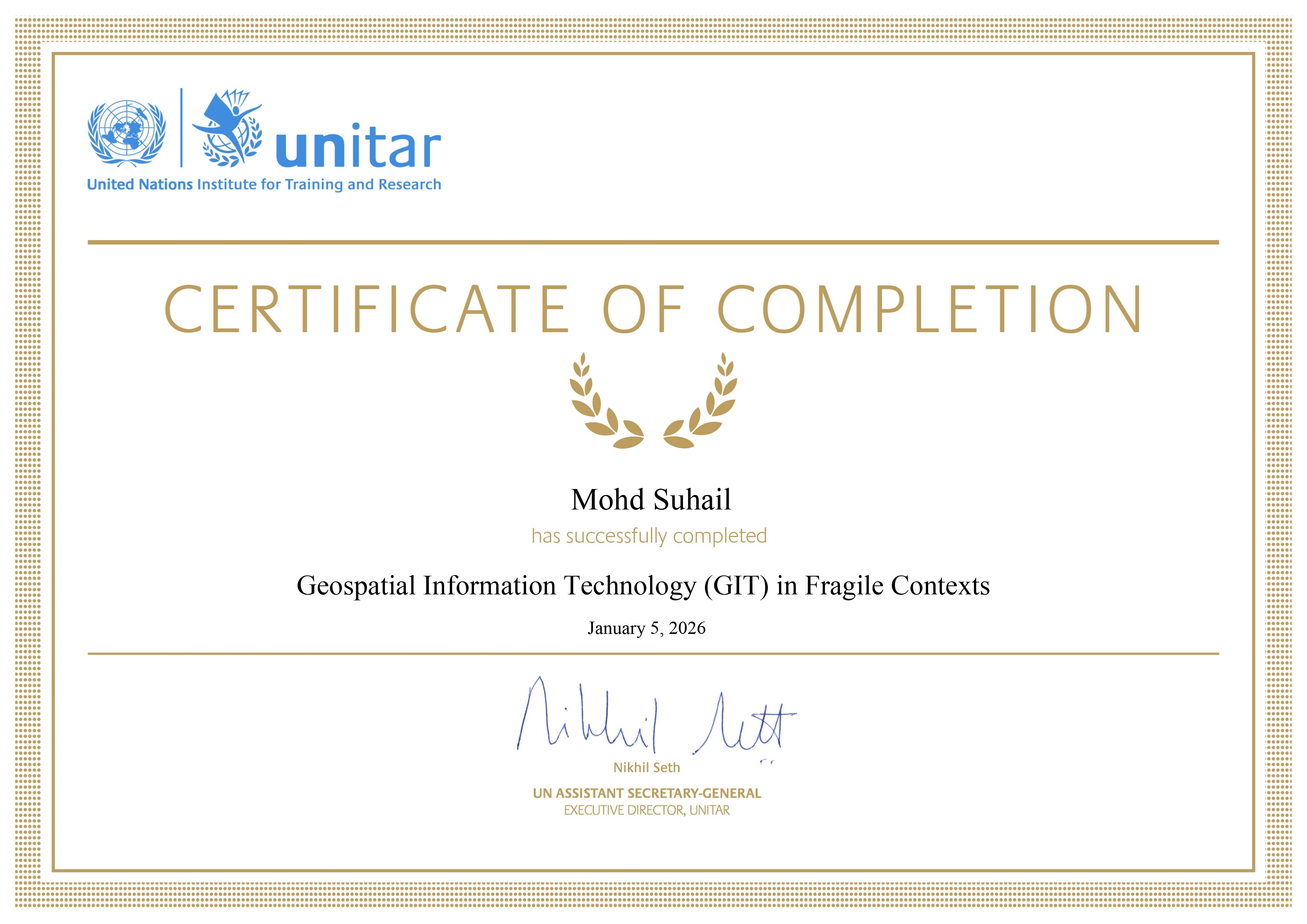 Geospatial Information Technology (GIT) in Fragile Contexts